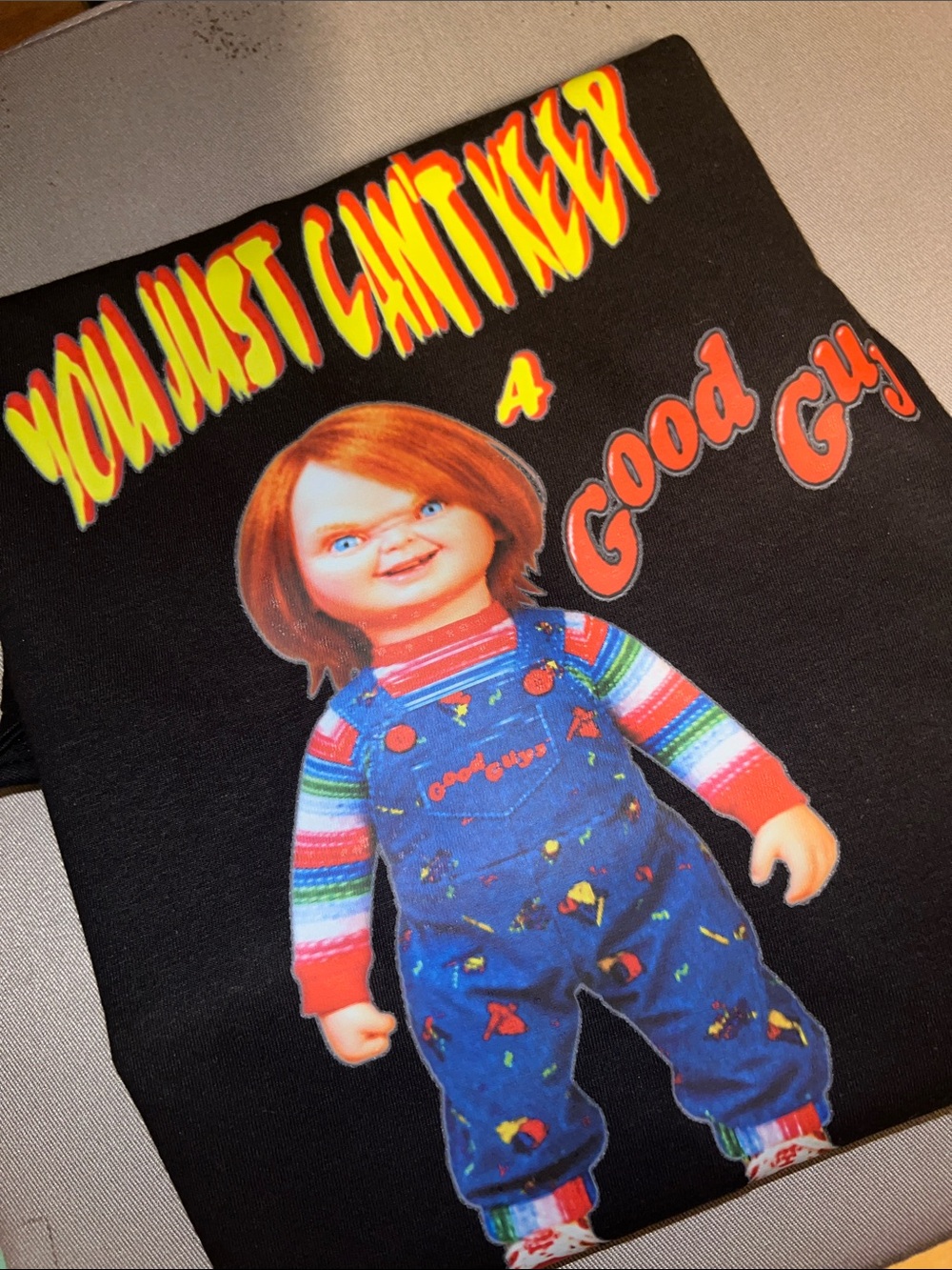 NEW! DBL-SIDED CHUCKY- GOOD GUYS tee